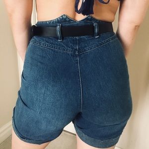 Vintage Calvin Klein high waisted jean shorts, 80s